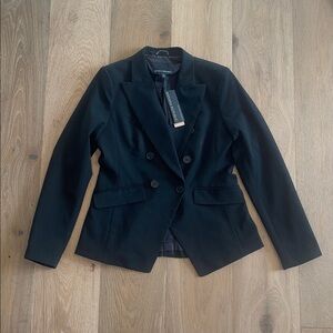 New nwt size 6 Banana Republic Elegant Black Blazer machine washable stretch